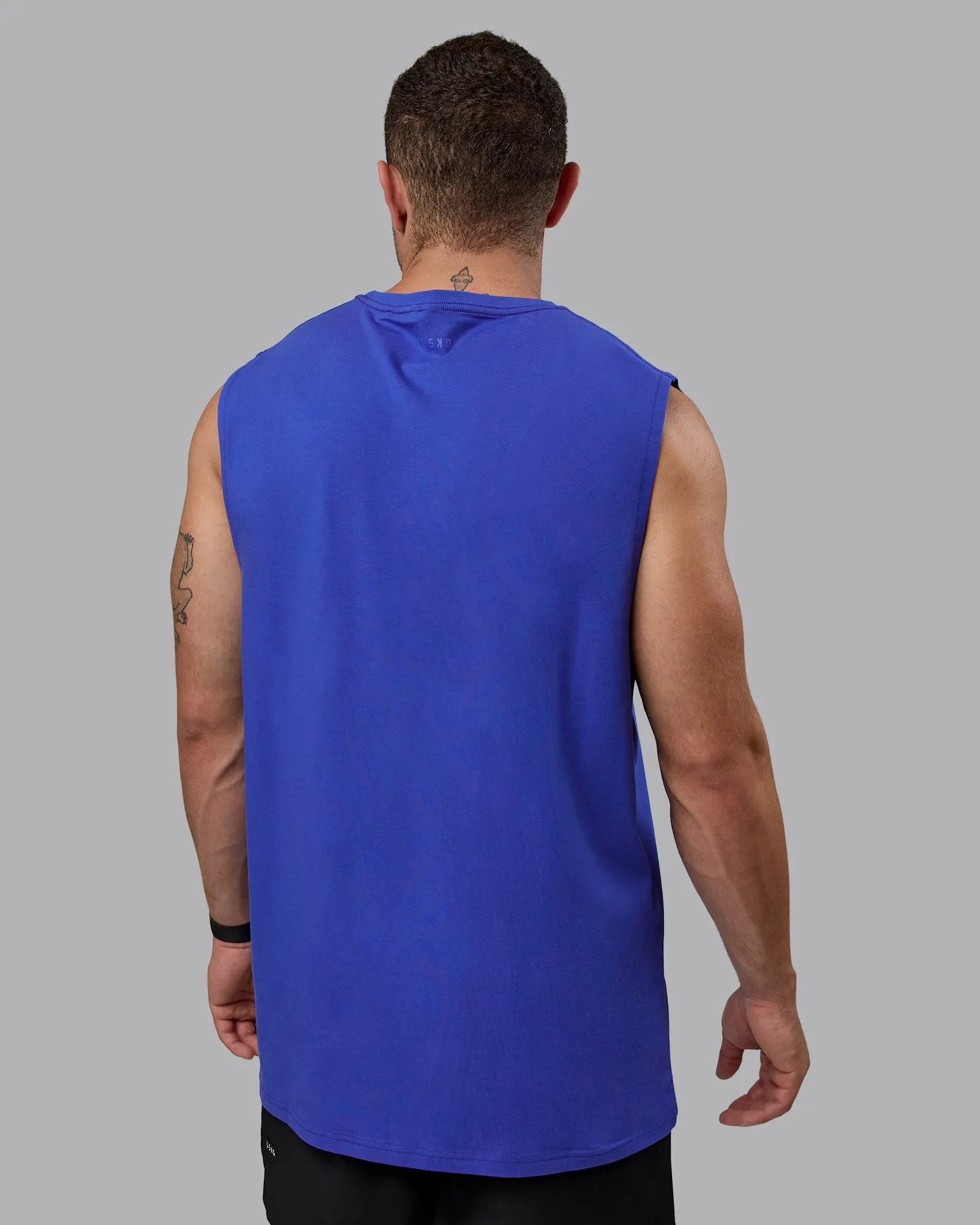 1% Better FLXCotton Training Fit Tank - Power Cobalt
