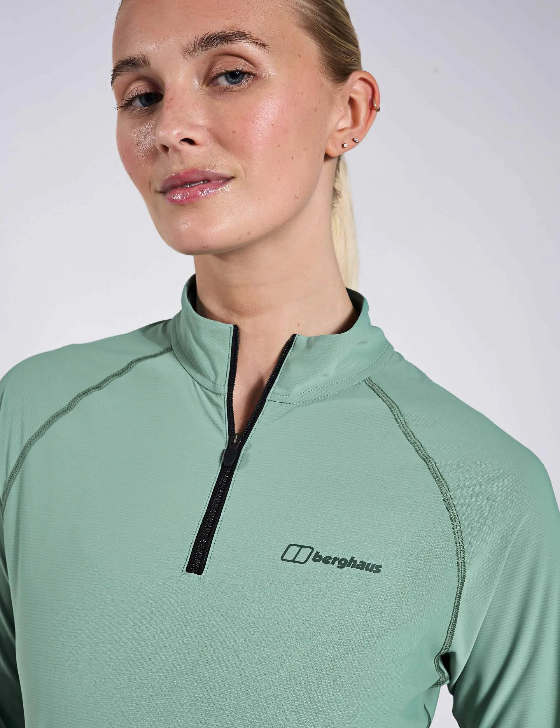 24/7 Tech Long Sleeve Half Zip Tee - Light Terrain