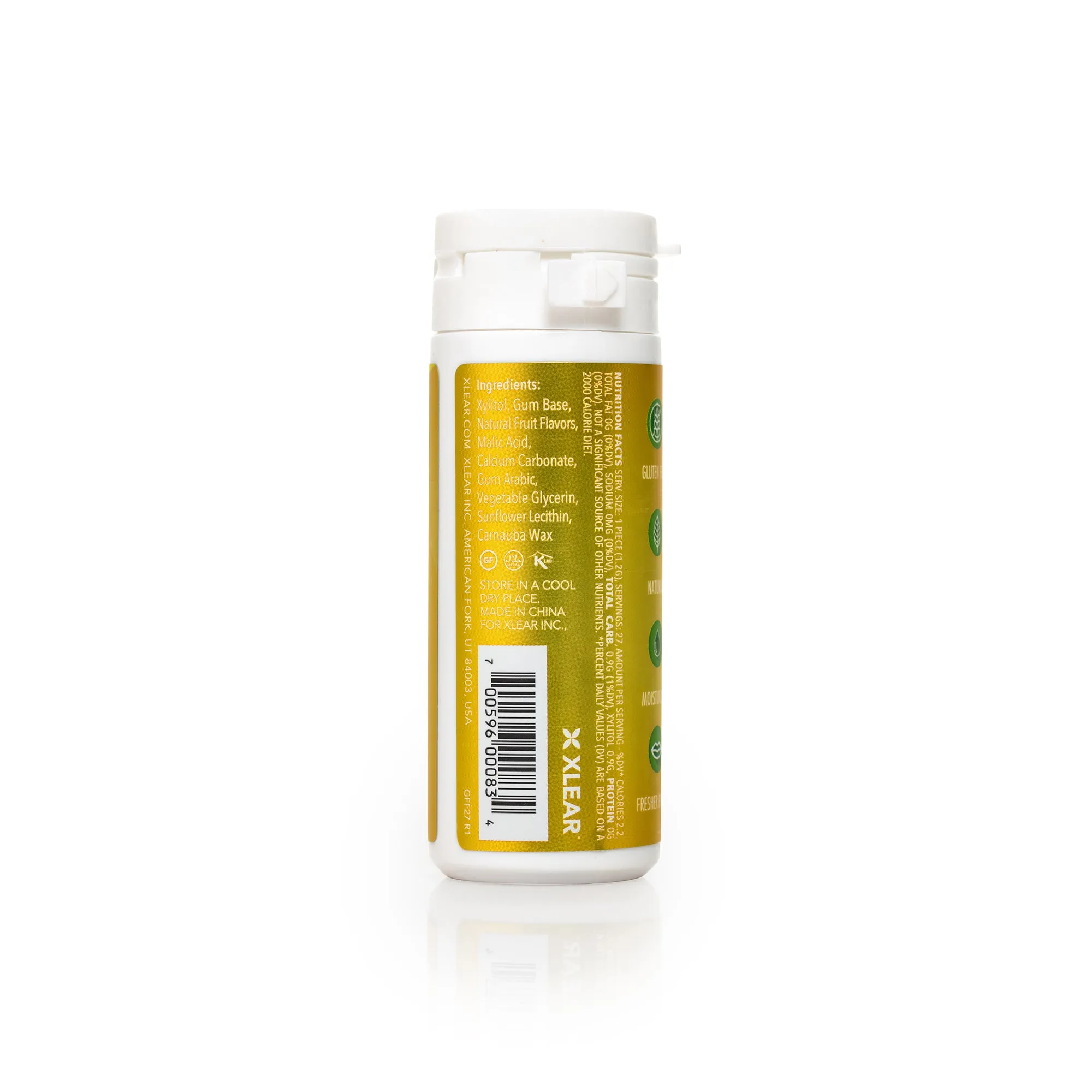 27ct Tube Gum - Fresh Fruit (6 pack)