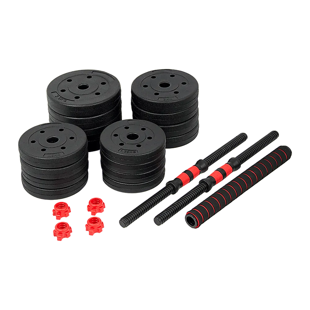 30kg Adjustable Rubber Dumbbell Set [ONLINE ONLY]