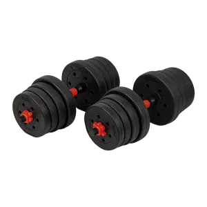 30kg Adjustable Rubber Dumbbell Set [ONLINE ONLY]
