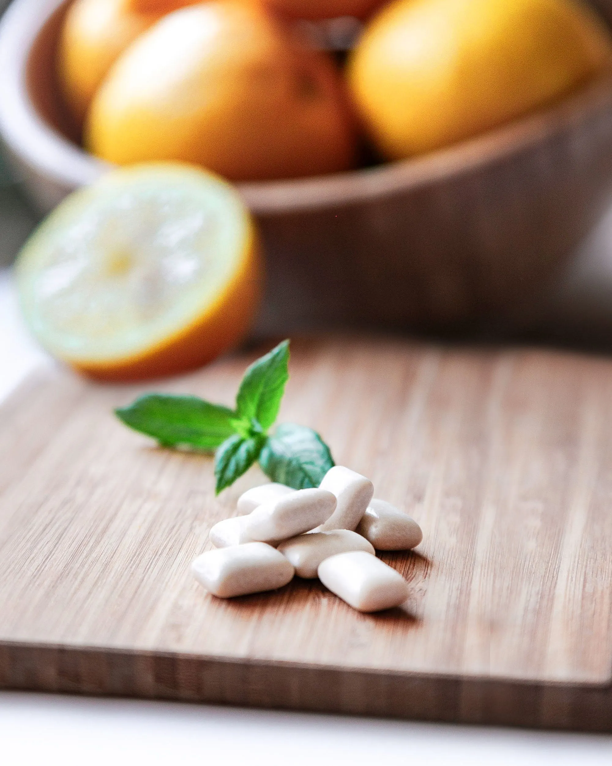 4x Natural Chewing Gum - Lemon