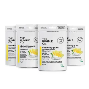 4x Natural Chewing Gum - Lemon