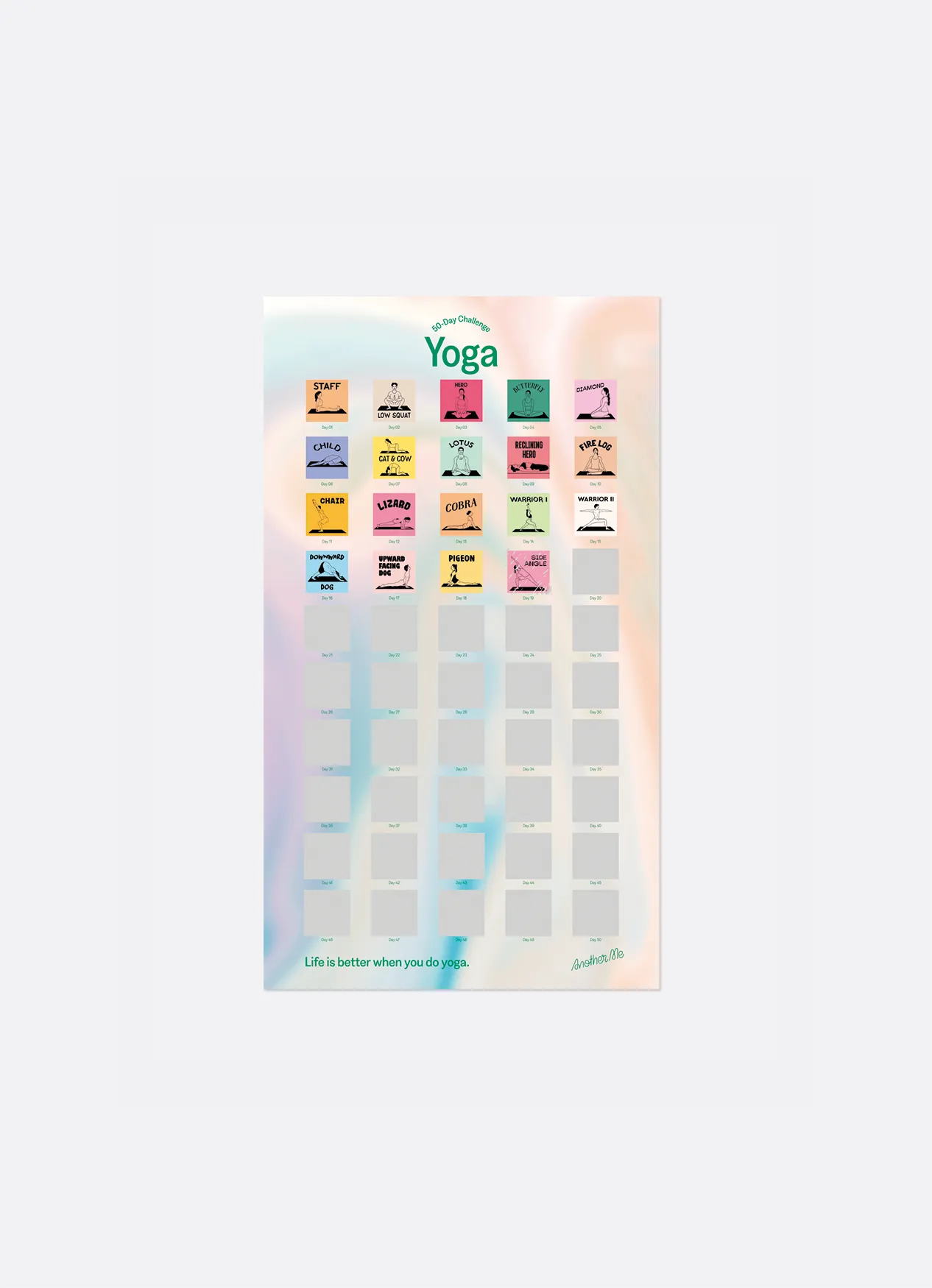 50-Day Challenge Poster Yoga