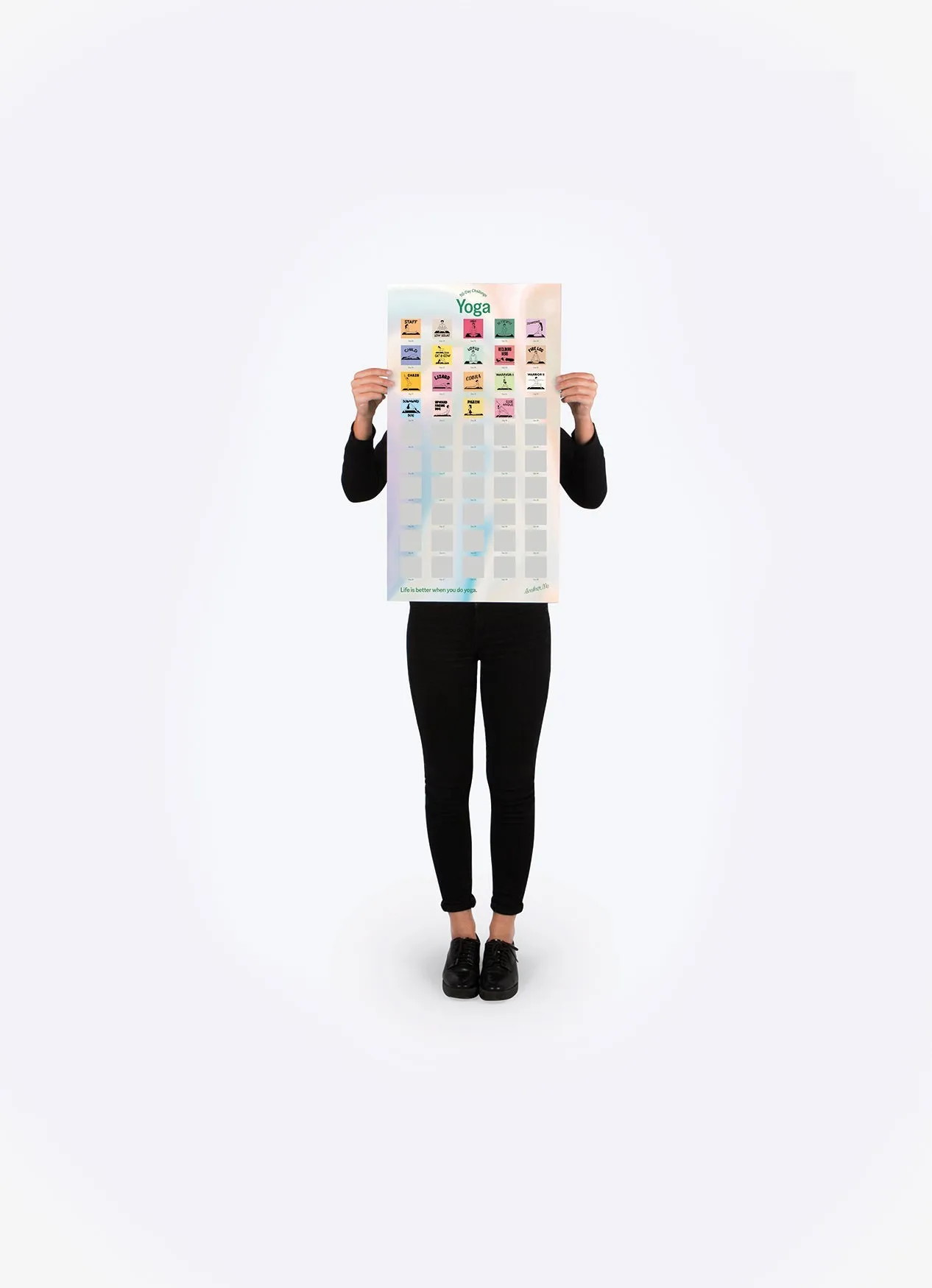 50-Day Challenge Poster Yoga