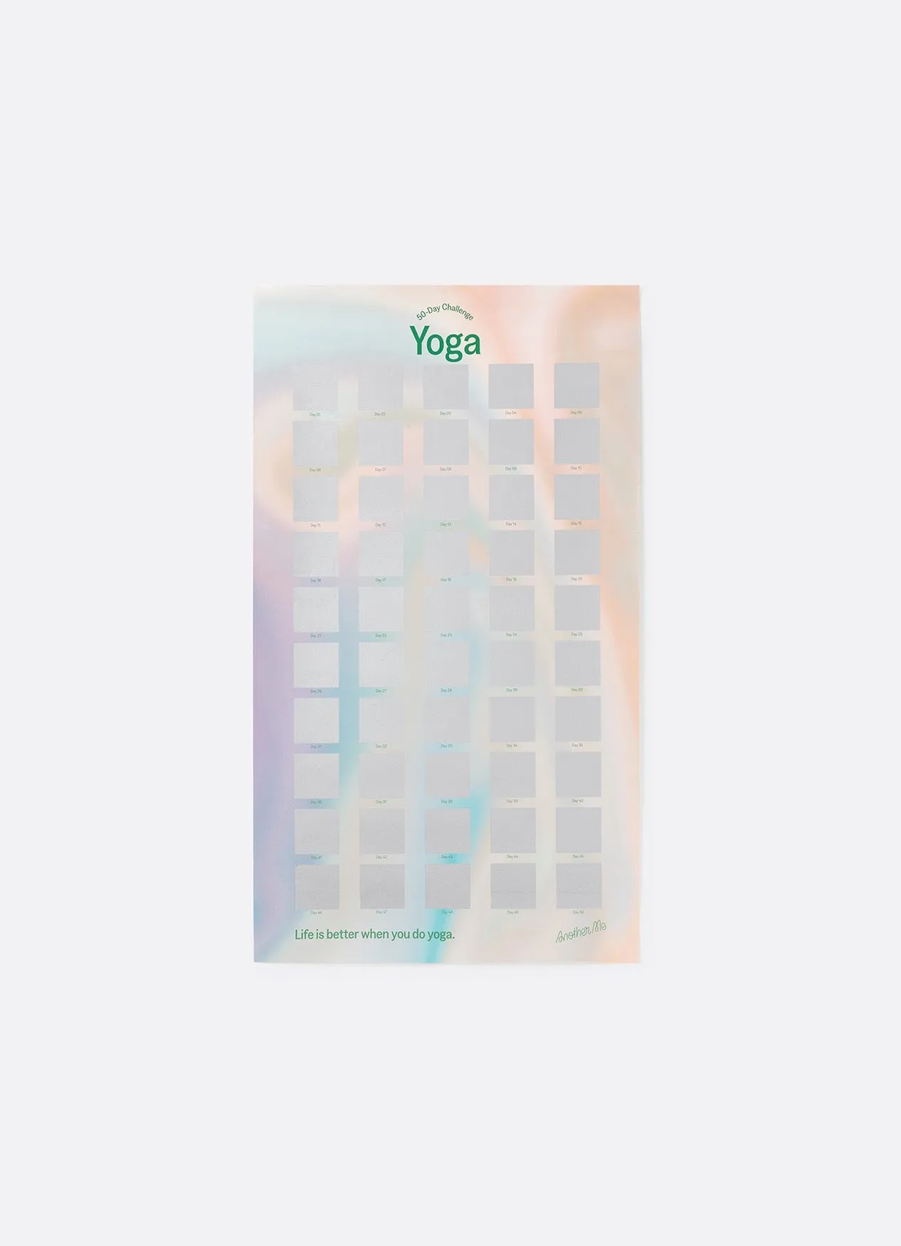 50-Day Challenge Poster Yoga