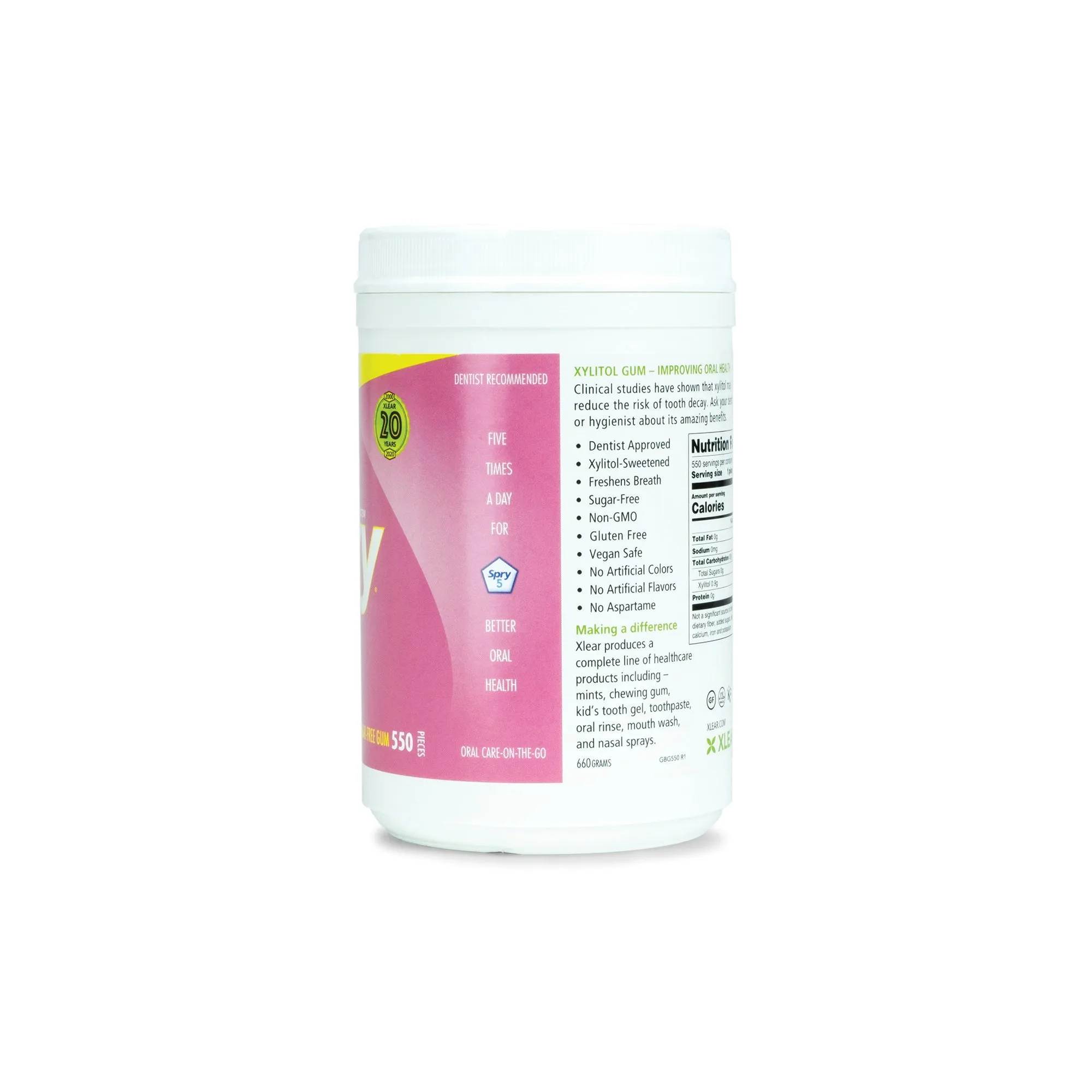 550ct Spry Gum - Bubble Gum