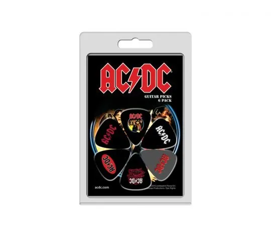 AC/DC Official Licensing Variety 6 Pack Guitar Picks