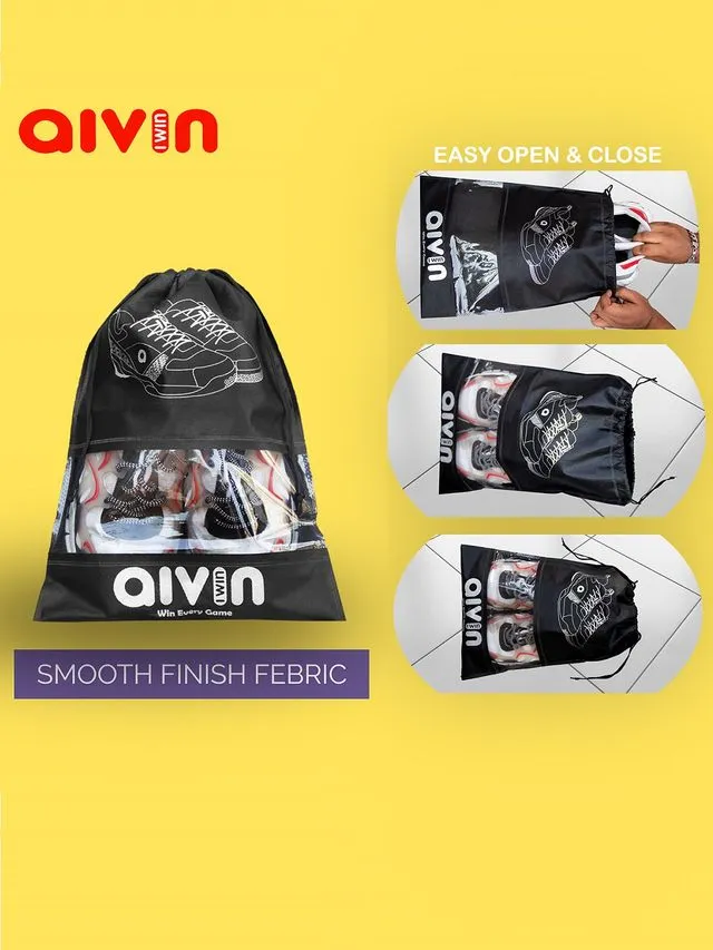 AIVIN EMBRACE SHOE BAG - BLACK (1 SET-6 PCS)