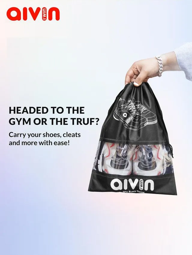 AIVIN EMBRACE SHOE BAG - BLACK (1 SET-6 PCS)