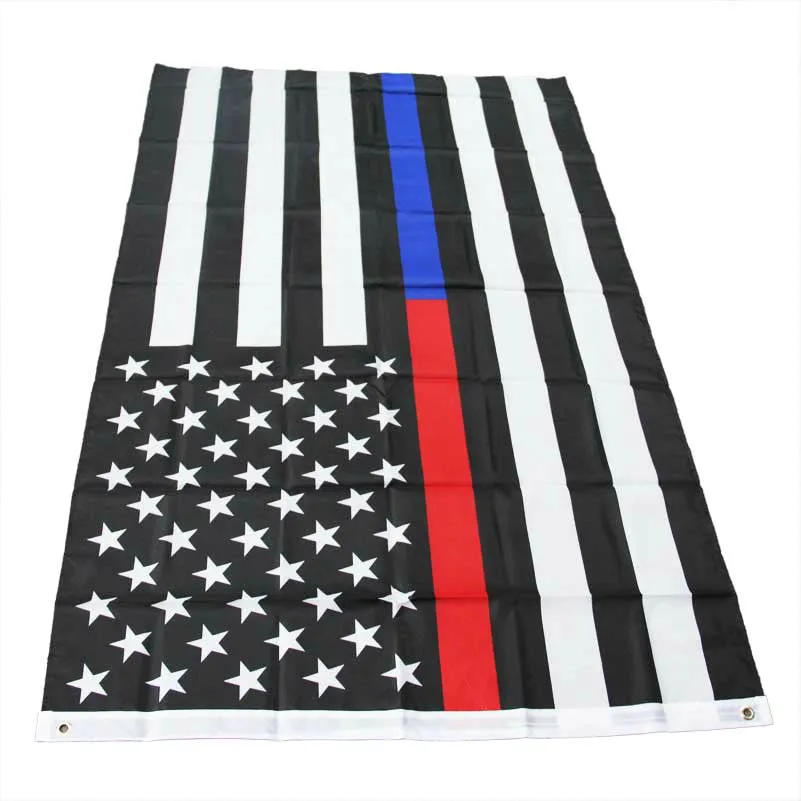 American Flag Thin Blue Line Thin Red Line Flag