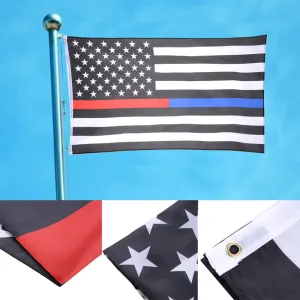 American Flag Thin Blue Line Thin Red Line Flag