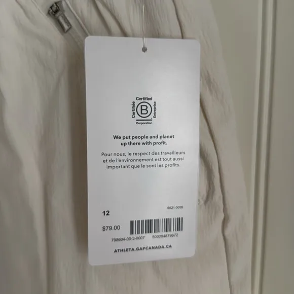 Athleta Trekkie Skort Magnolia White NWT
