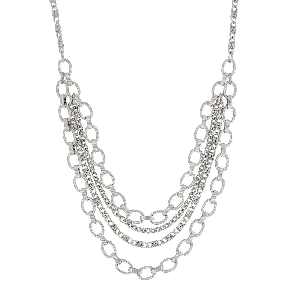 BGNC3890 Necklace Montana Multi Oval Link Layer
