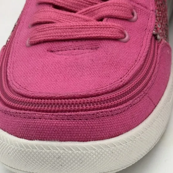 Billy Classic DJR High II Shoes 6 Fuchsia Snake Pink Lace &amp; Easy Zipper NIB