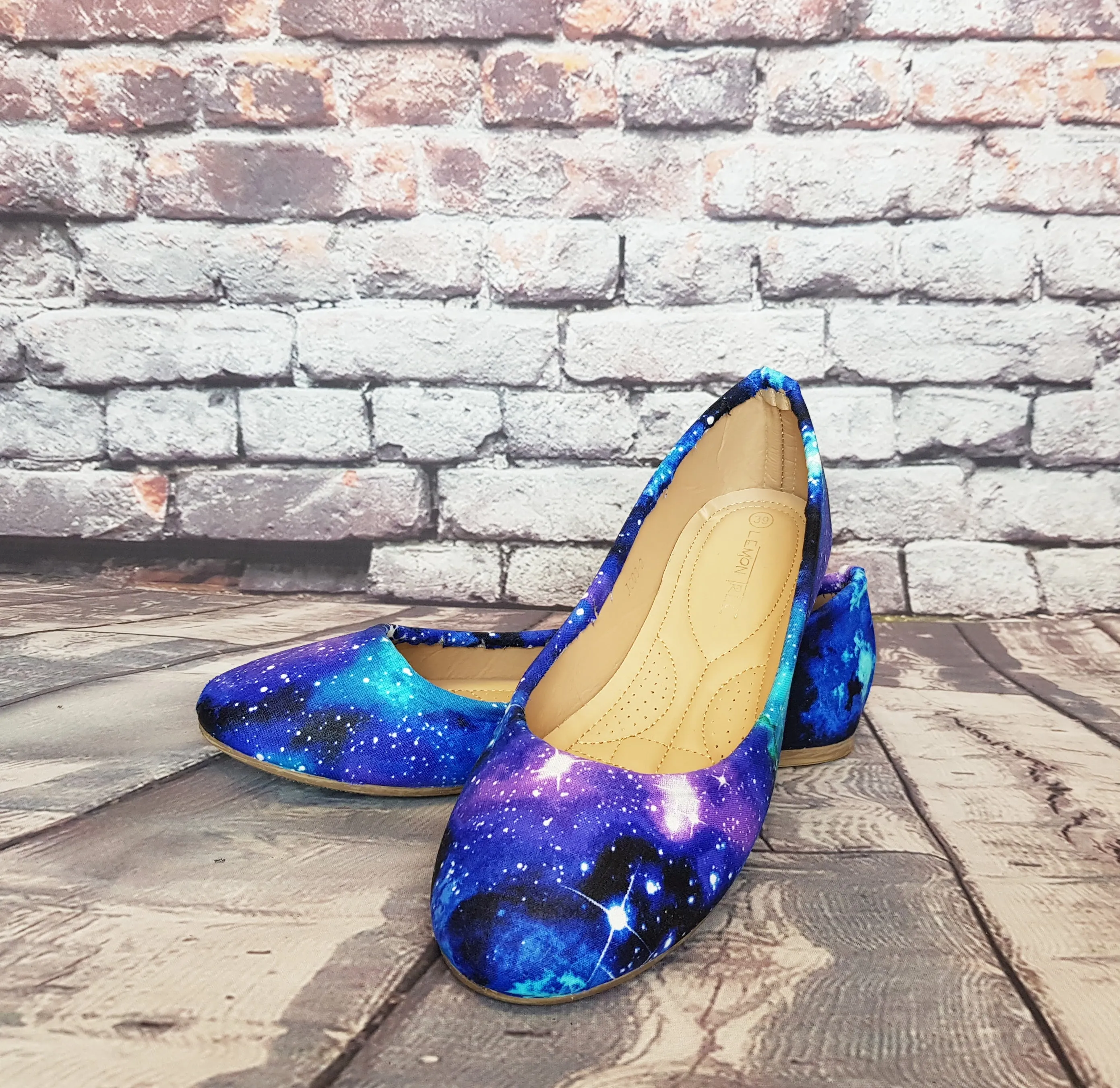 Blue Galaxy women dolly pumps