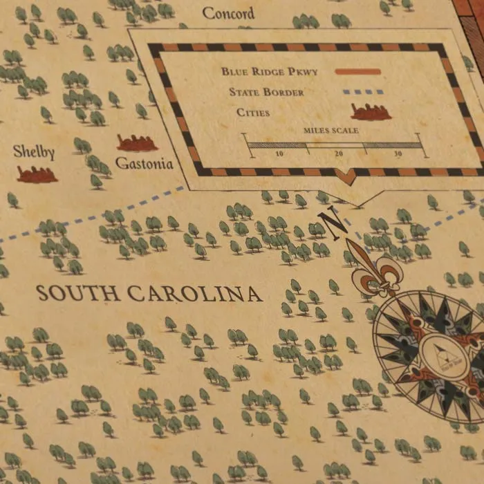 Blue Ridge Parkway Map