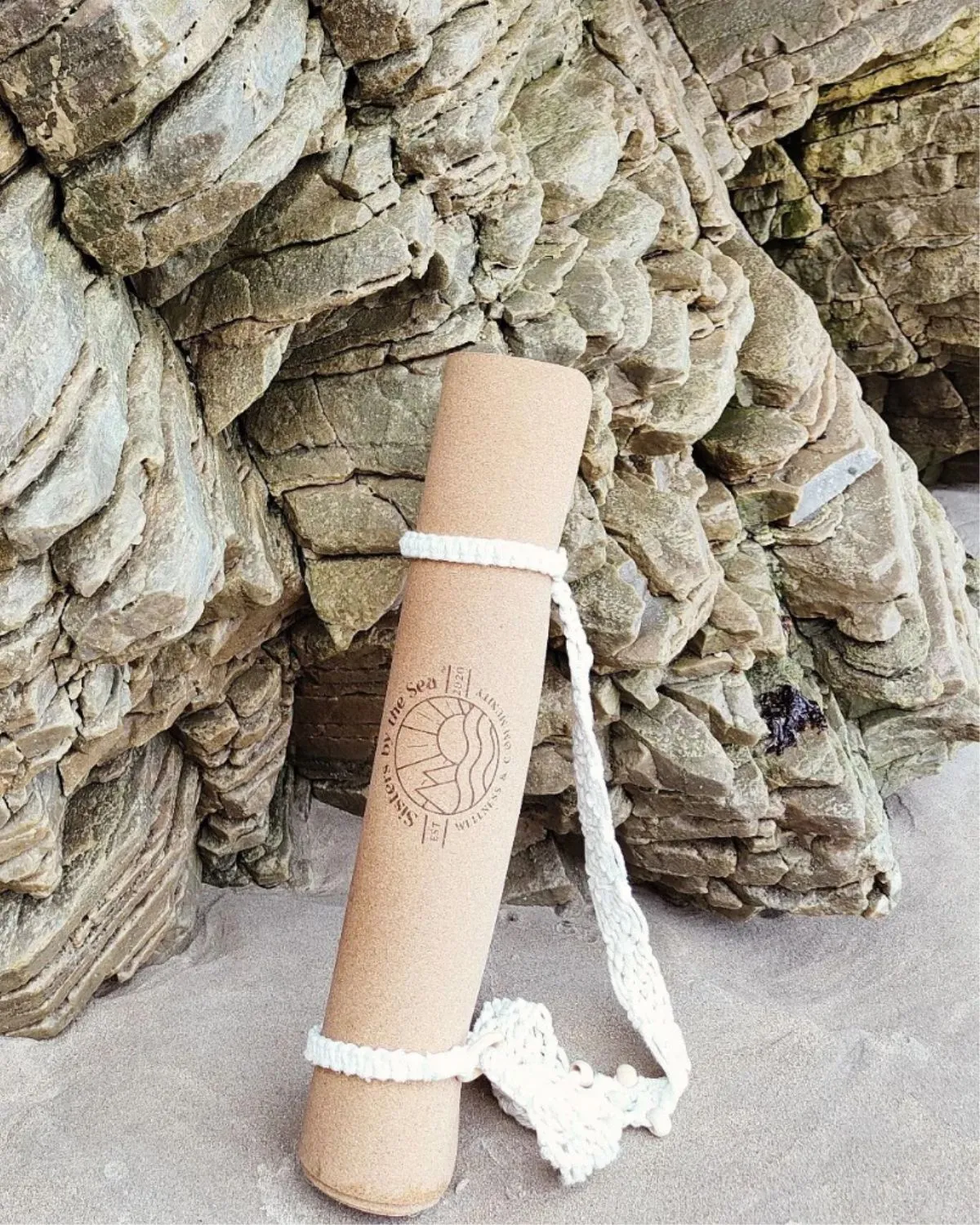 Breathe’ Cork Yoga Mat & Jute Carry Strap | Non-slip