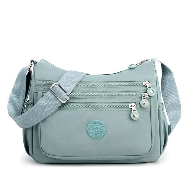 Casual Women Multi Layer Nylon Shoulder Bag