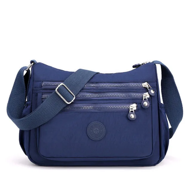 Casual Women Multi Layer Nylon Shoulder Bag
