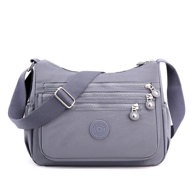Casual Women Multi Layer Nylon Shoulder Bag