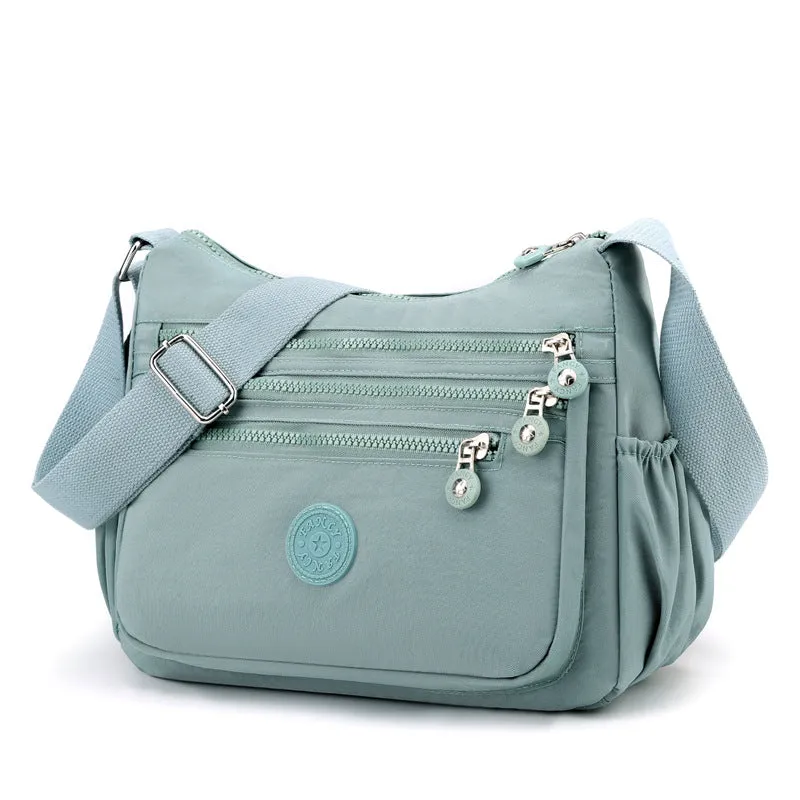 Casual Women Multi Layer Nylon Shoulder Bag