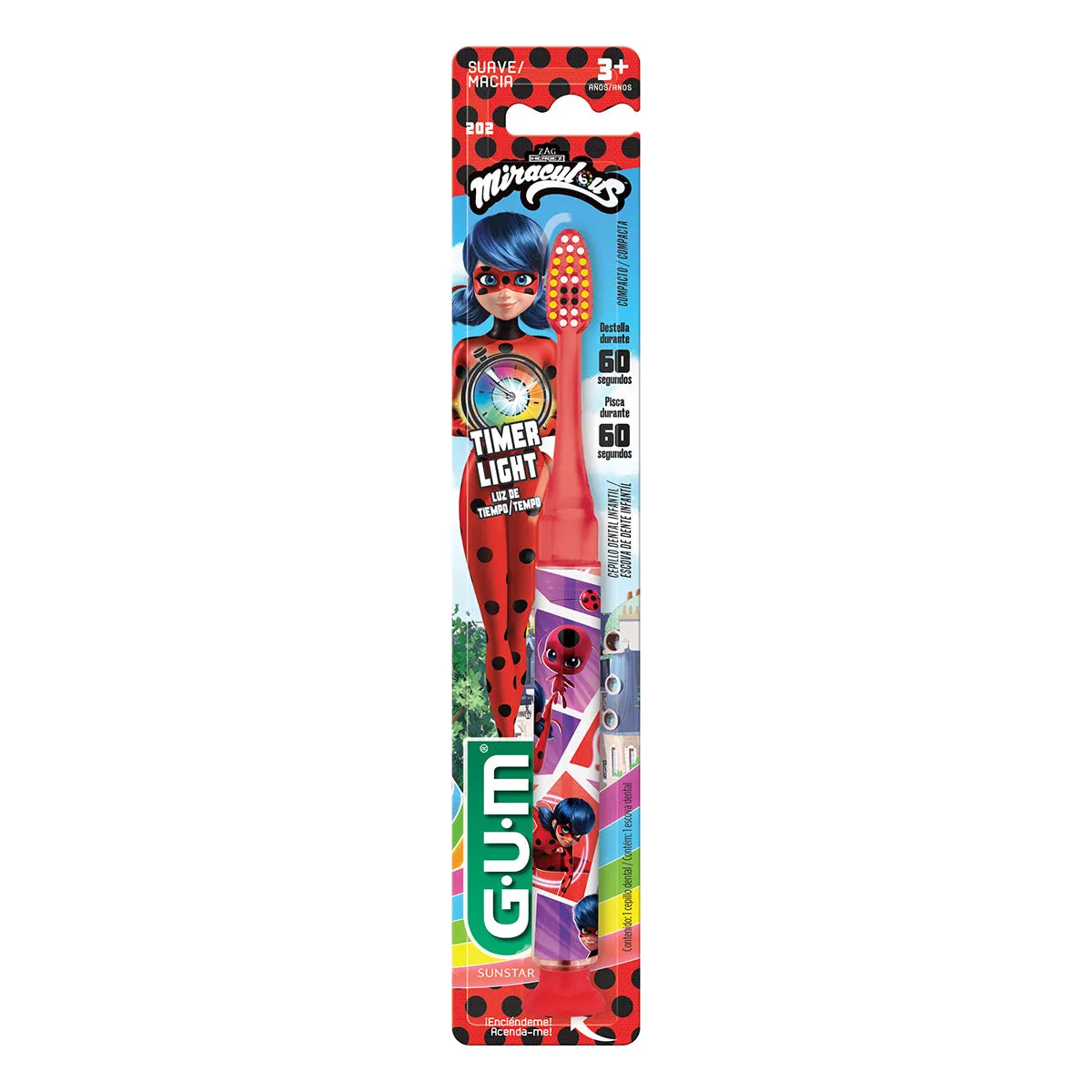 CEPILLO TIMER LIGHT LADYBUG
