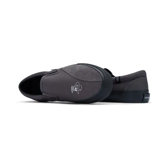 Clearweather Dodds Black Skull Slip On Skate Shoe