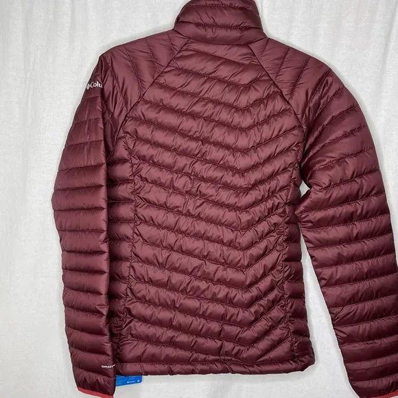 Columbia NEW Burgundy Puffer‎ Jacket Powder Lite Jacket XS NWT