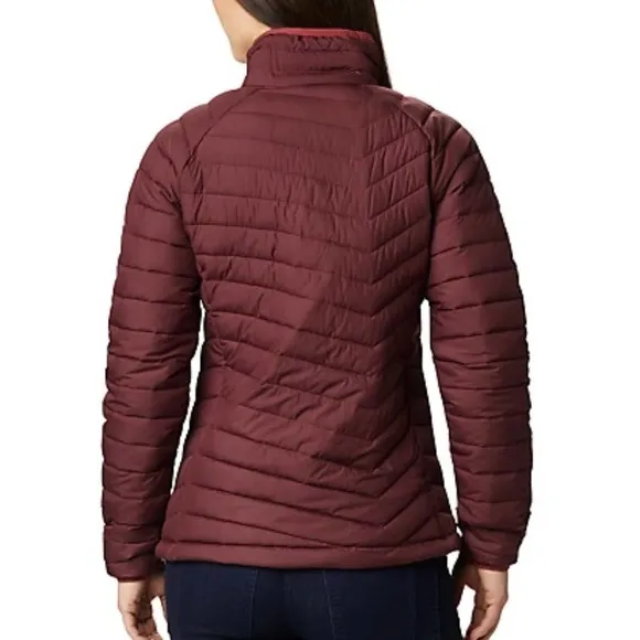 Columbia NEW Burgundy Puffer‎ Jacket Powder Lite Jacket XS NWT