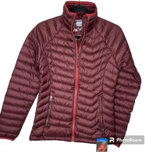 Columbia NEW Burgundy Puffer‎ Jacket Powder Lite Jacket XS NWT