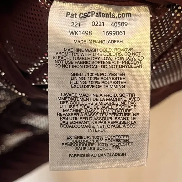 Columbia NEW Burgundy Puffer‎ Jacket Powder Lite Jacket XS NWT
