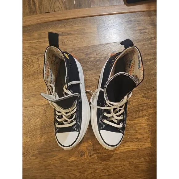 Converse Chuck Taylor Run Star Hike Black Mystic World High Top Unisex M9/W10.5