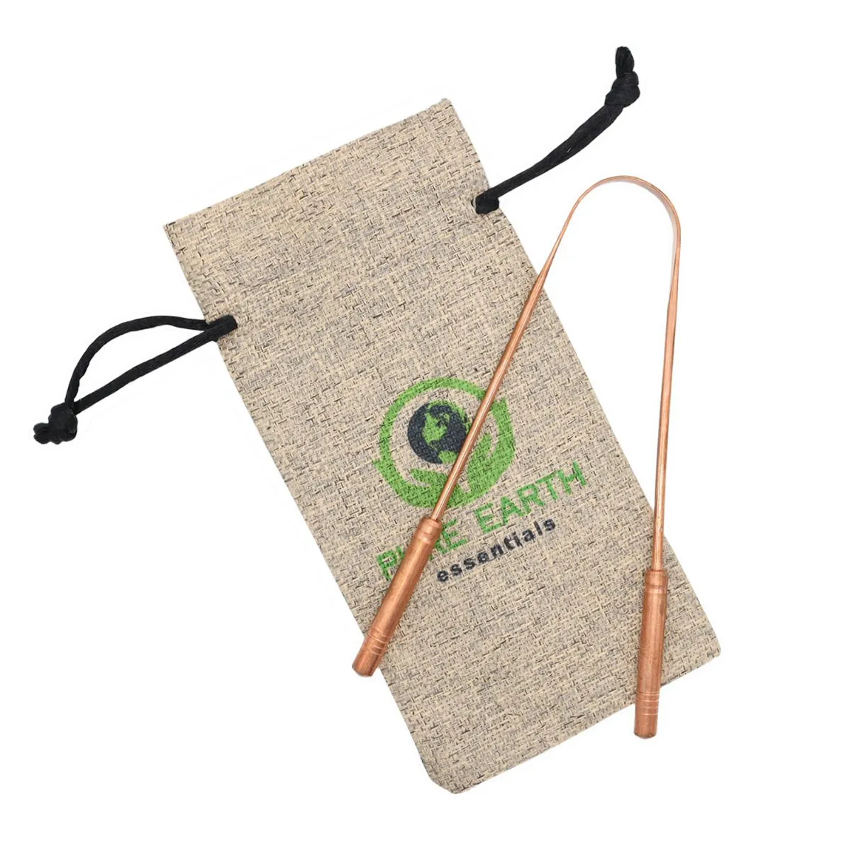 Copper Tongue Cleaner with Carry Bag - Single Pack - Starts at £3.19 per item