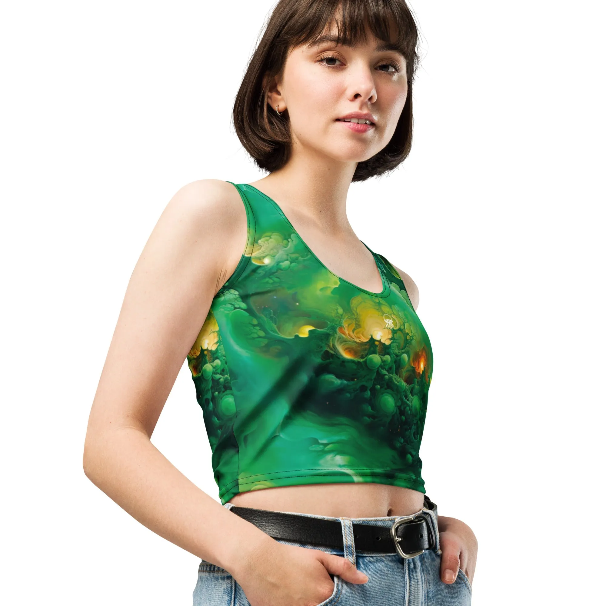 Crop Top - Viridian Shroud