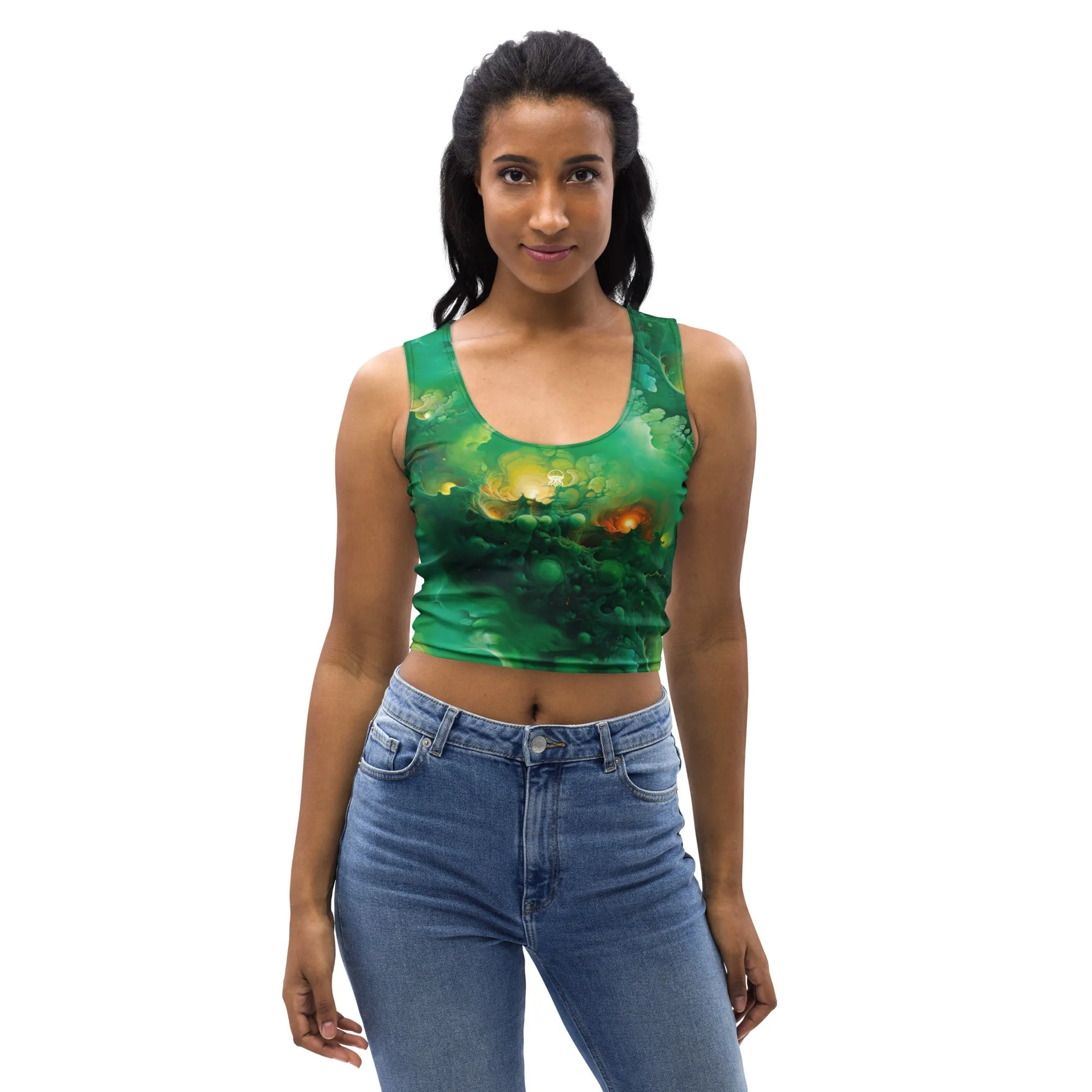 Crop Top - Viridian Shroud