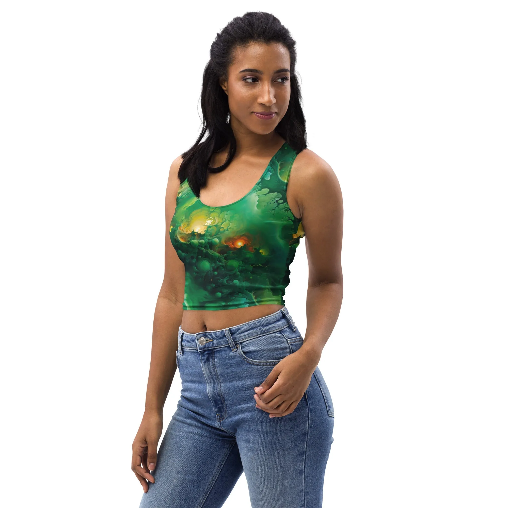 Crop Top - Viridian Shroud