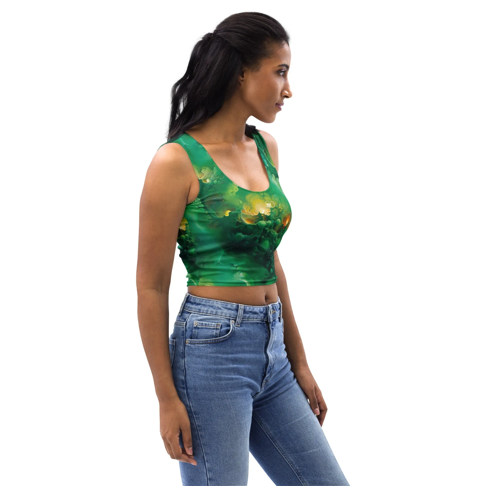 Crop Top - Viridian Shroud