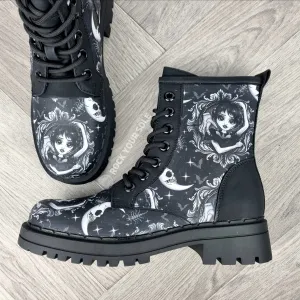 Dance Queen Wednesday ankle boots