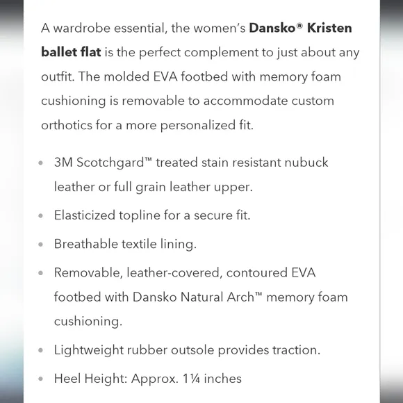 Dansko Kristen Ballet Flat Black Women's 36