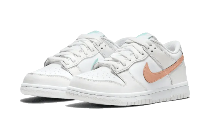 Dunk Low White Bone Peach Aqua