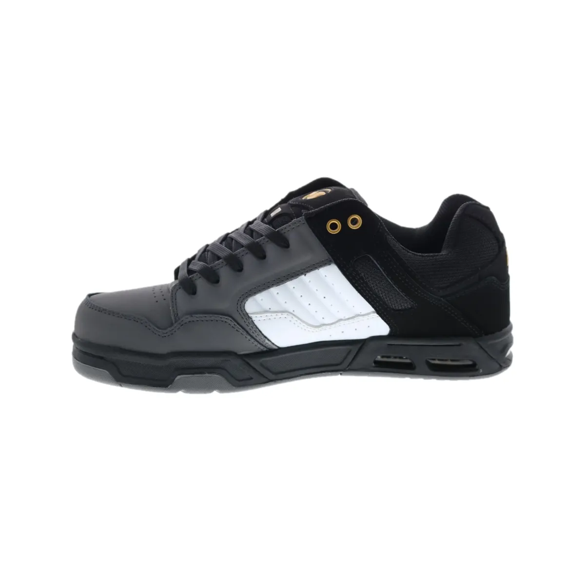 DVS F0000056984 ENDURO HEIR MN'S (Medium) Black/White/Charcoal Leather & Nubuck Skate Shoes