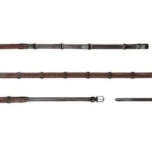 Dy'on Howlett Rubber Reins with 3 Dee and 7 Leather Loops WO05V