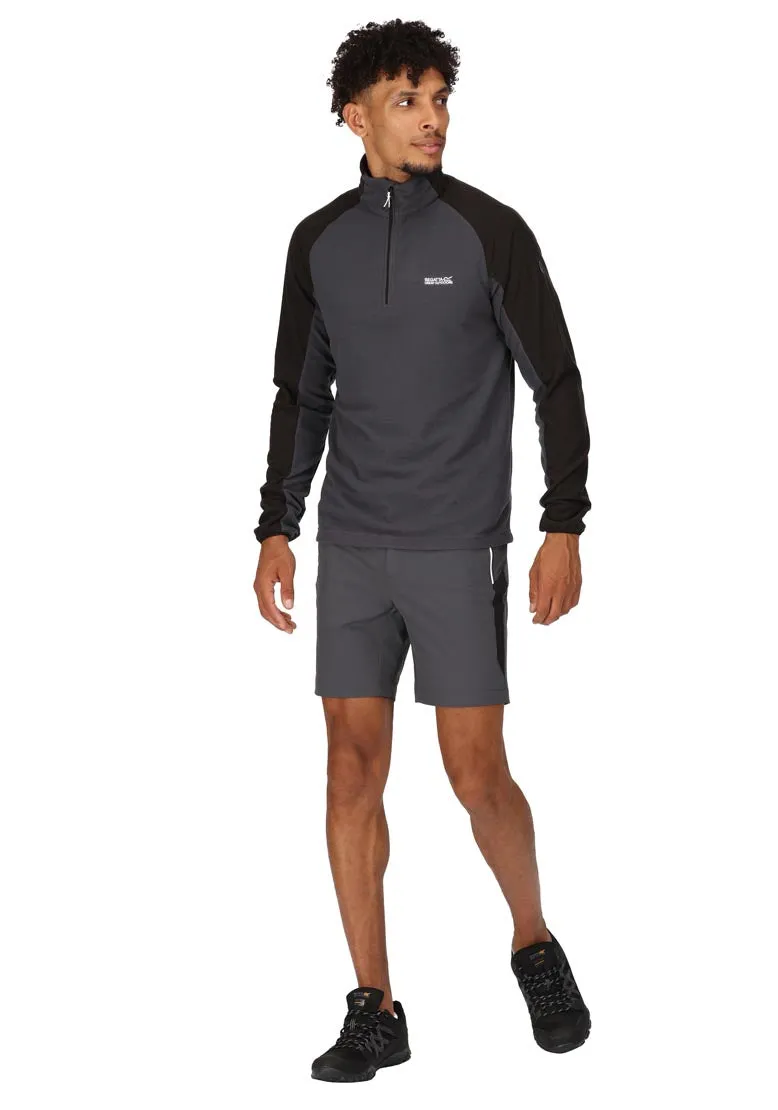 Elson Ii 1/4 Zip Fleece - Seal Grey Black
