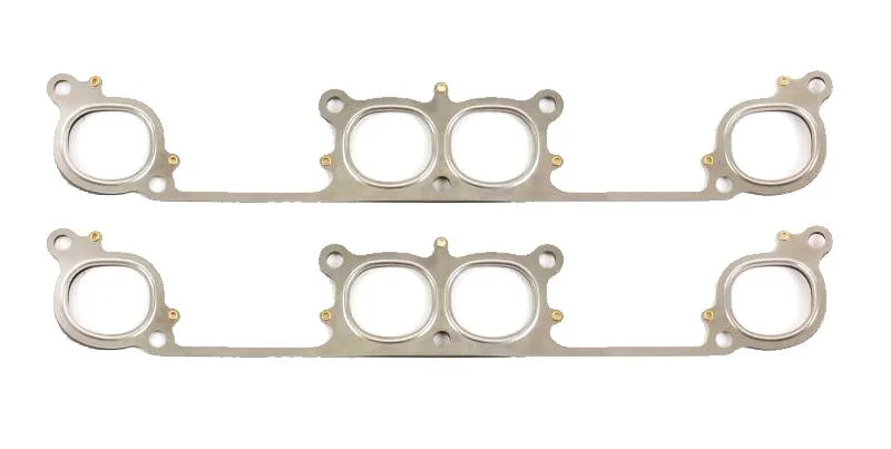 Engine & Accessories Header / Manifold Gasket - 1.876 in Round Port - 7-Bolt - Multi-Layer Steel - Brodix / All Pro 286 Heads - Small Block Chevy - Pair