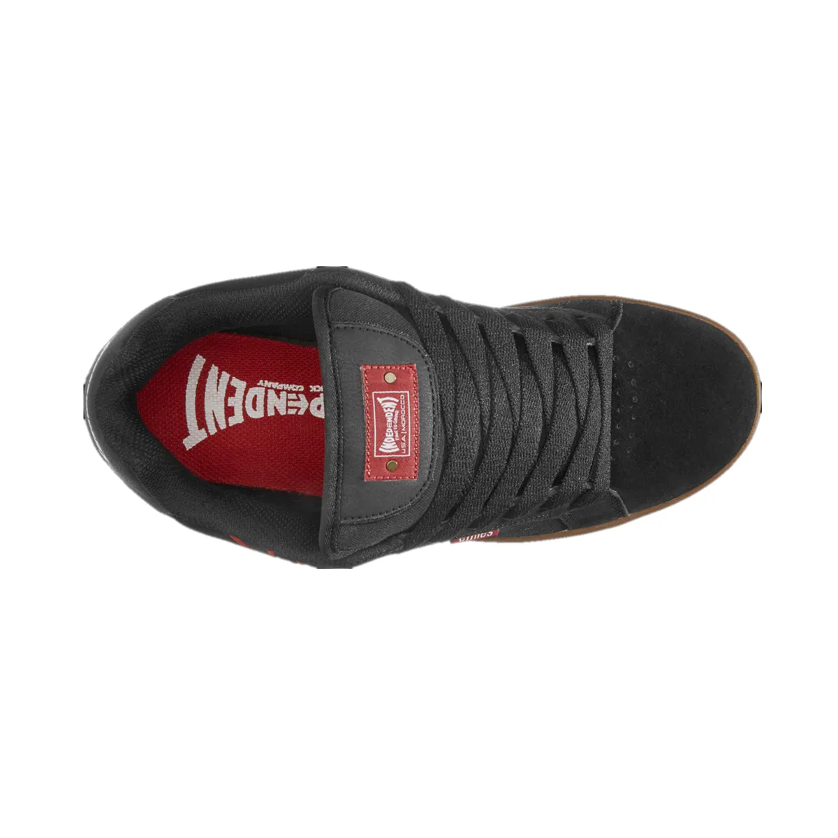 ETNIES 4107000573 964 FADER X INDY MN'S (Medium) Black/Gum Suede, Synthetic & Canvas Skate Shoes