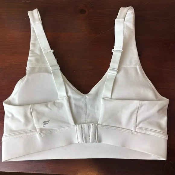 Fabletics All Day Every Day Low Impact Sports Bra Bundle of 2 Medium White Camo
