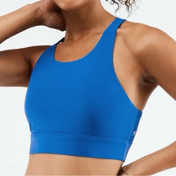 Fabletics No-Bounce High Impact Sports Bra in Electric Blue Size Medium