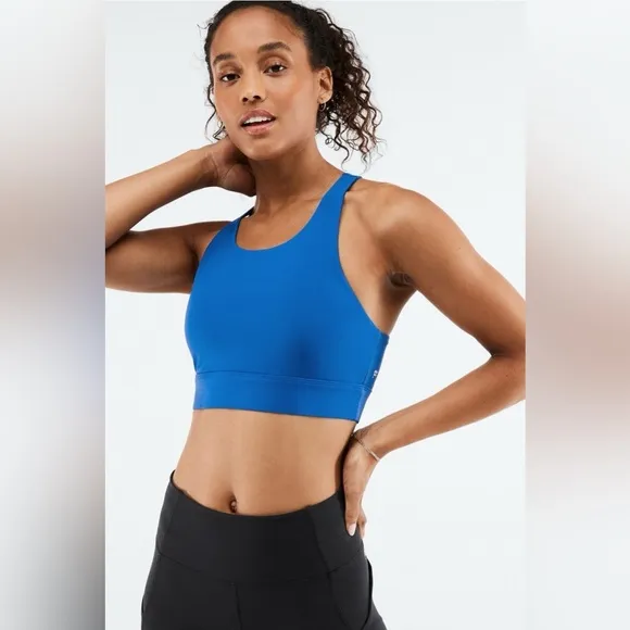 Fabletics No-Bounce High Impact Sports Bra in Electric Blue Size Medium