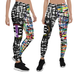 Fit Bitch - Leggings - Criss Cross Rainbow